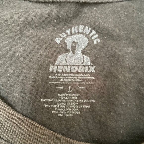 Jimi Hendrix Purple Haze T-Shirt Black size Large - Picture 6 of 6